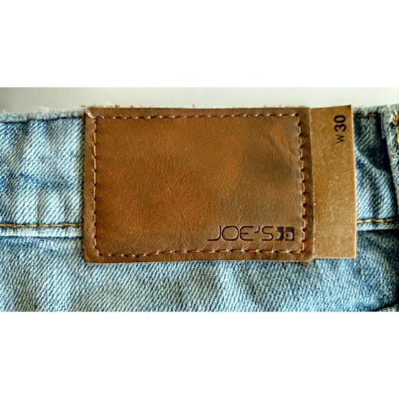 Joe's Jeans Collector's Edition A-Line Shorts Blue Fade Distress Cut Off 30 New - Picture 5 of 8